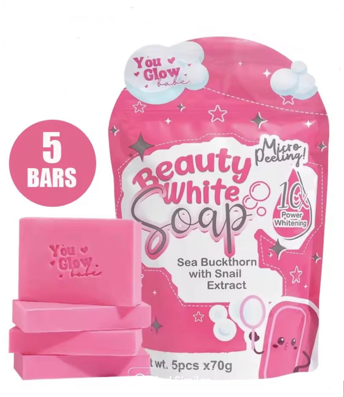 You Glow Babe Beauty White Soap Sea Buckthorn with Snail Extract - 5 Bars x 70g