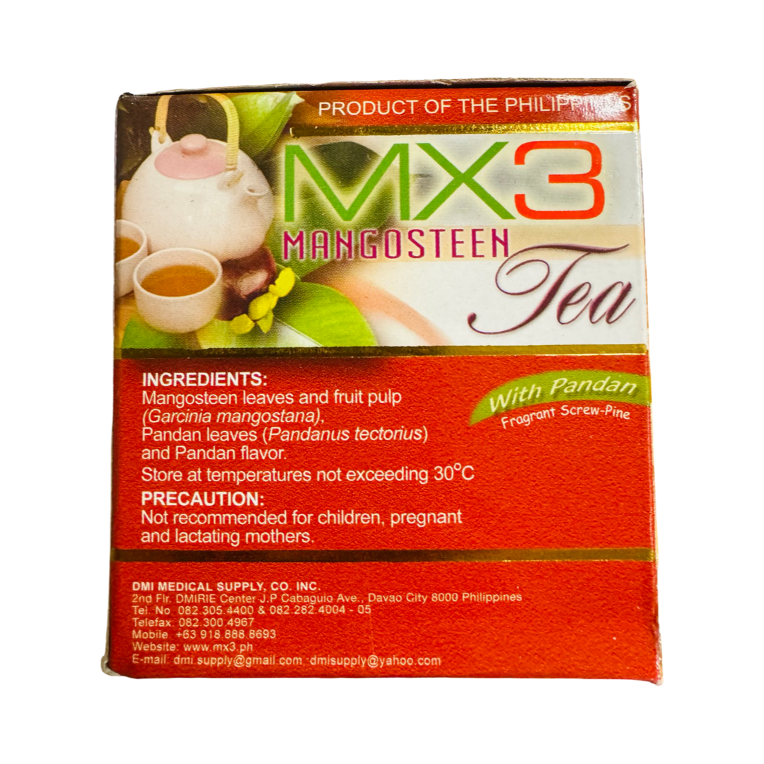 MX3 Tea Mangosteen Tea with Pandan 20s x 2g