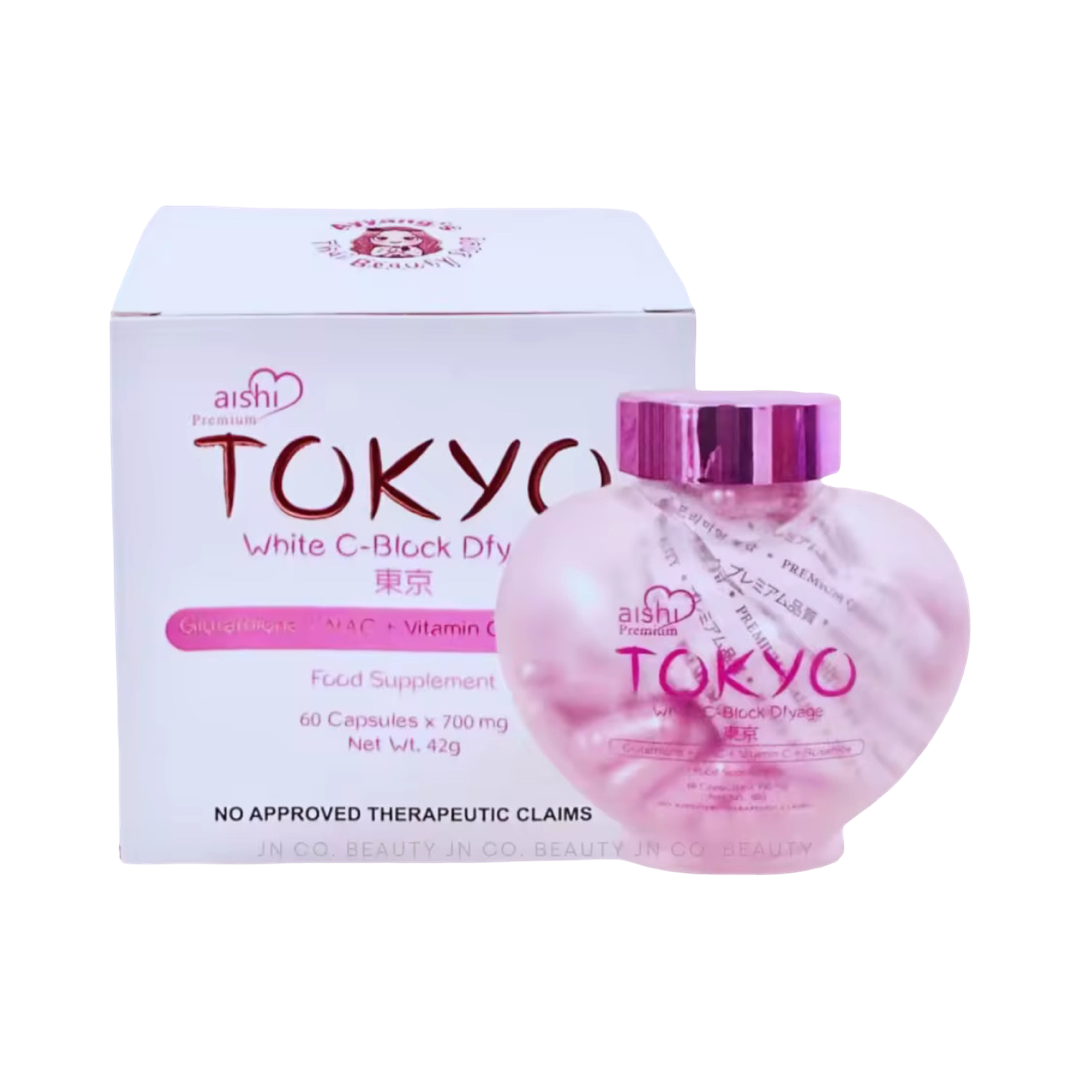 Aishi Premium Tokyo White C-Block Dfyage Glutathione, 60 Capsules