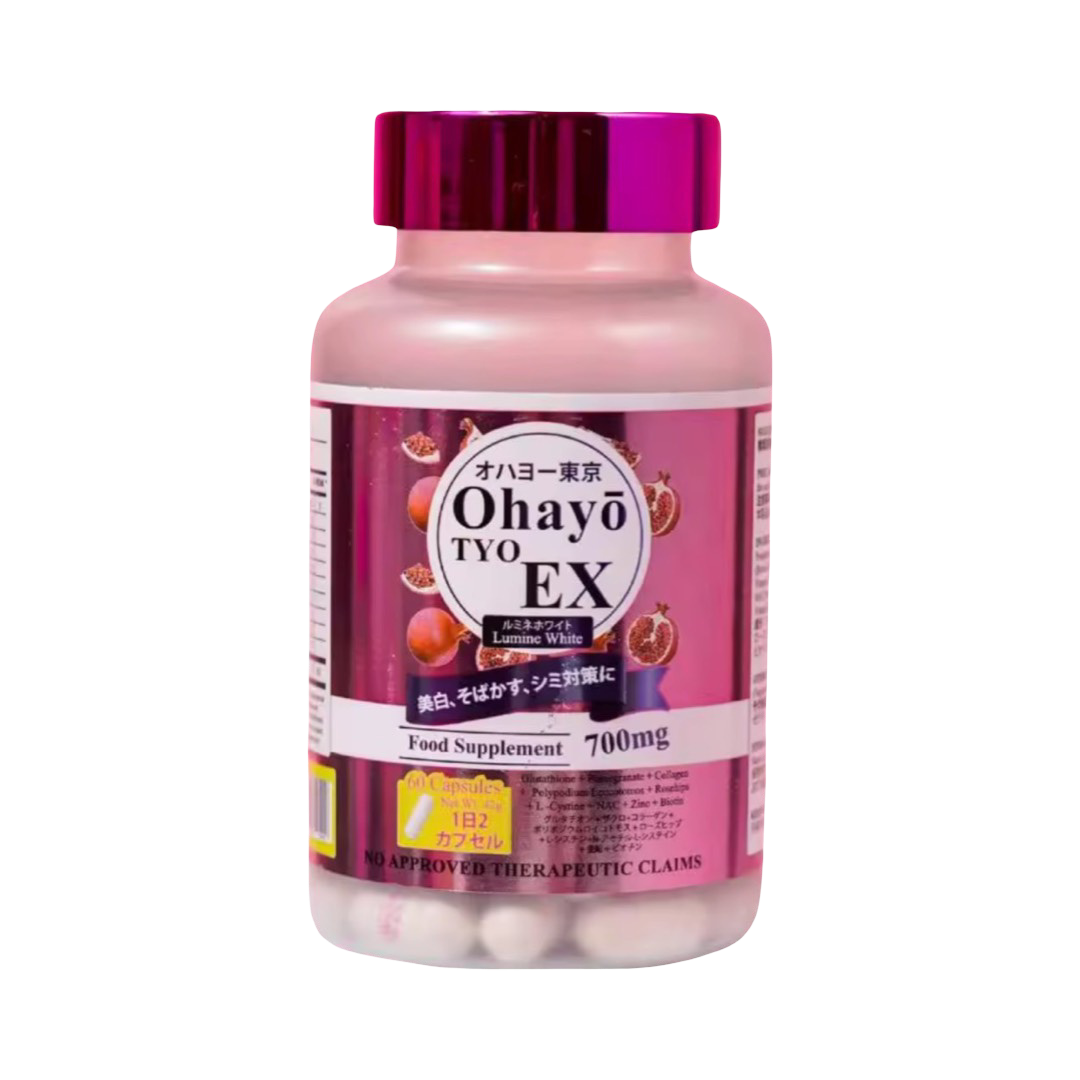 OhayoTYO EX Lumine White Glutathione 700mg 60 Capsules