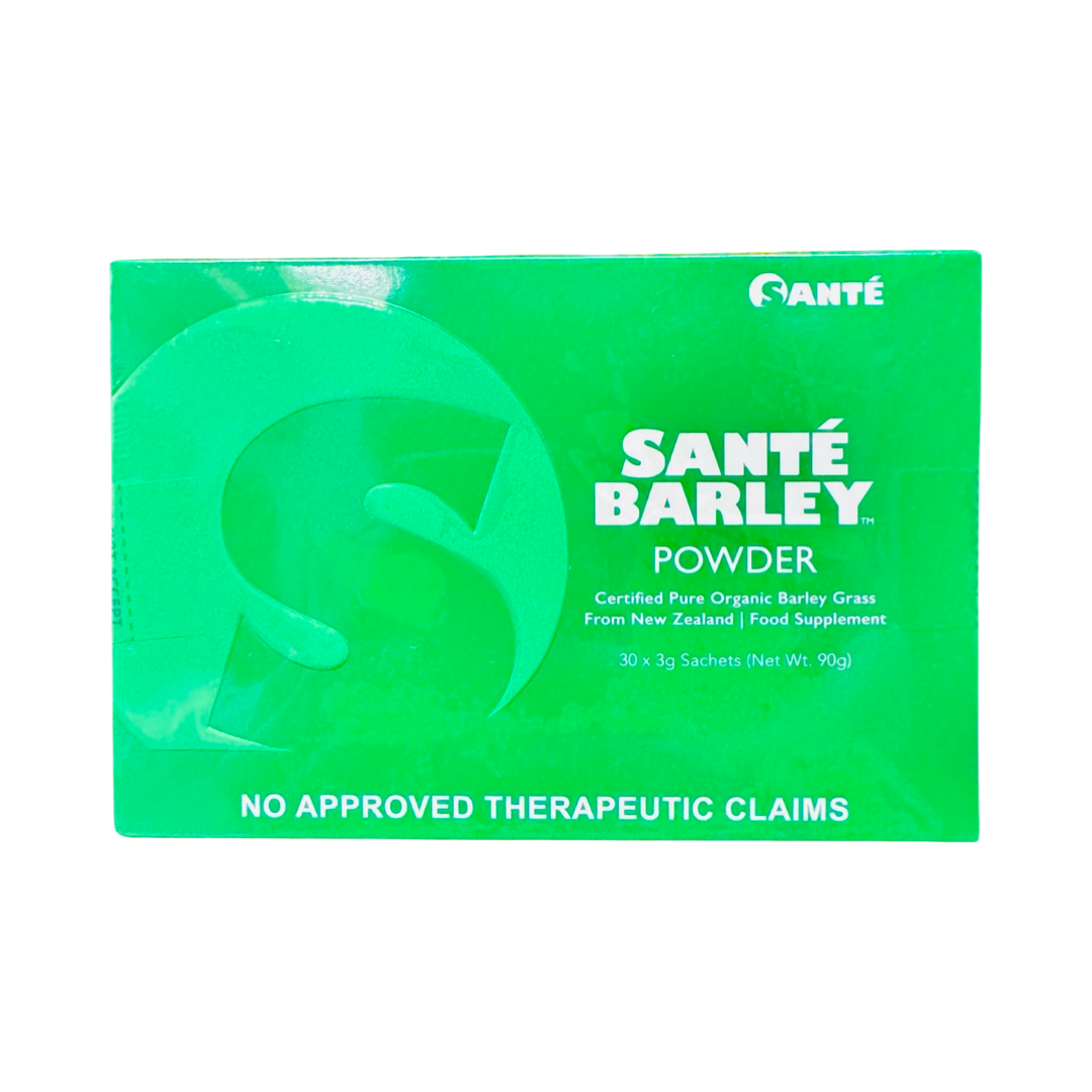 Sante Pure Barley New Zealand Barley Powder with Stevia, 30 Sachets