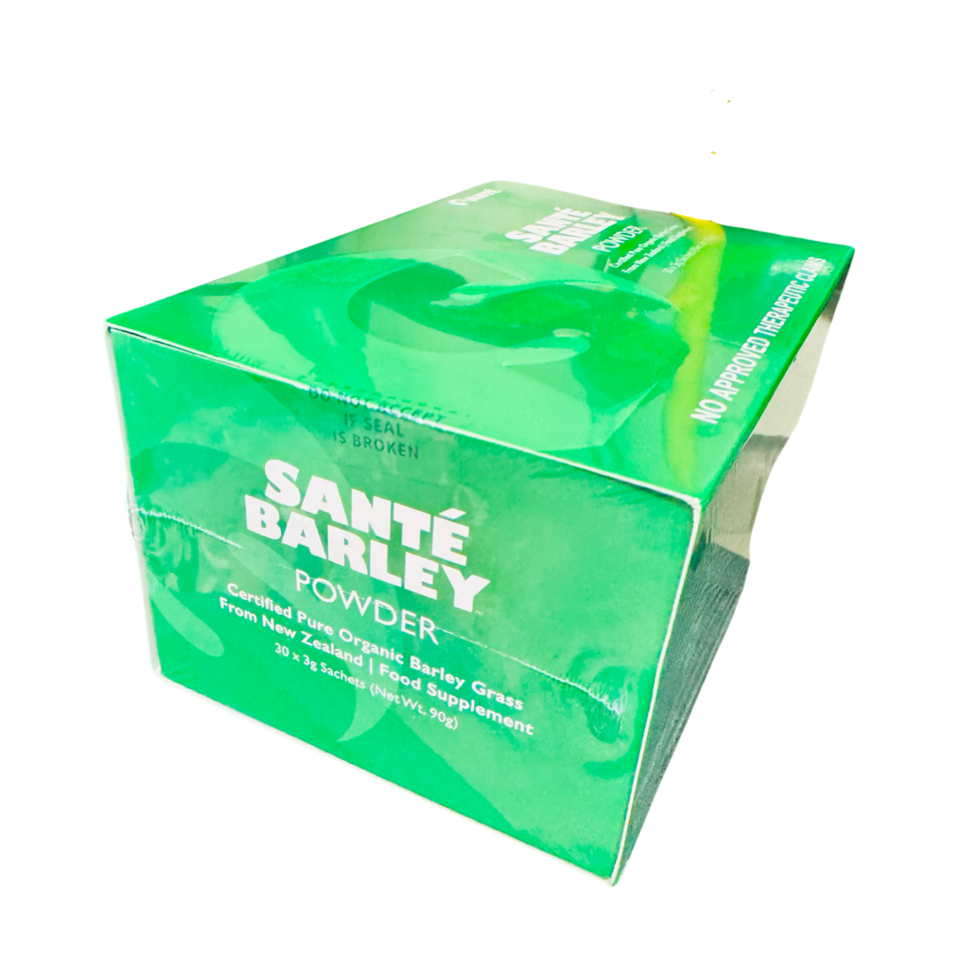 Sante Pure Barley New Zealand Barley Powder with Stevia, 30 Sachets