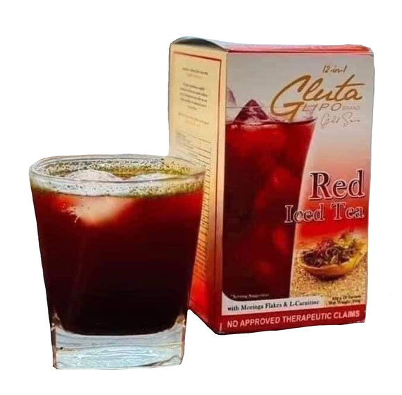 Glutalipo Gold Series Red Iced Tea, 10 Sachets