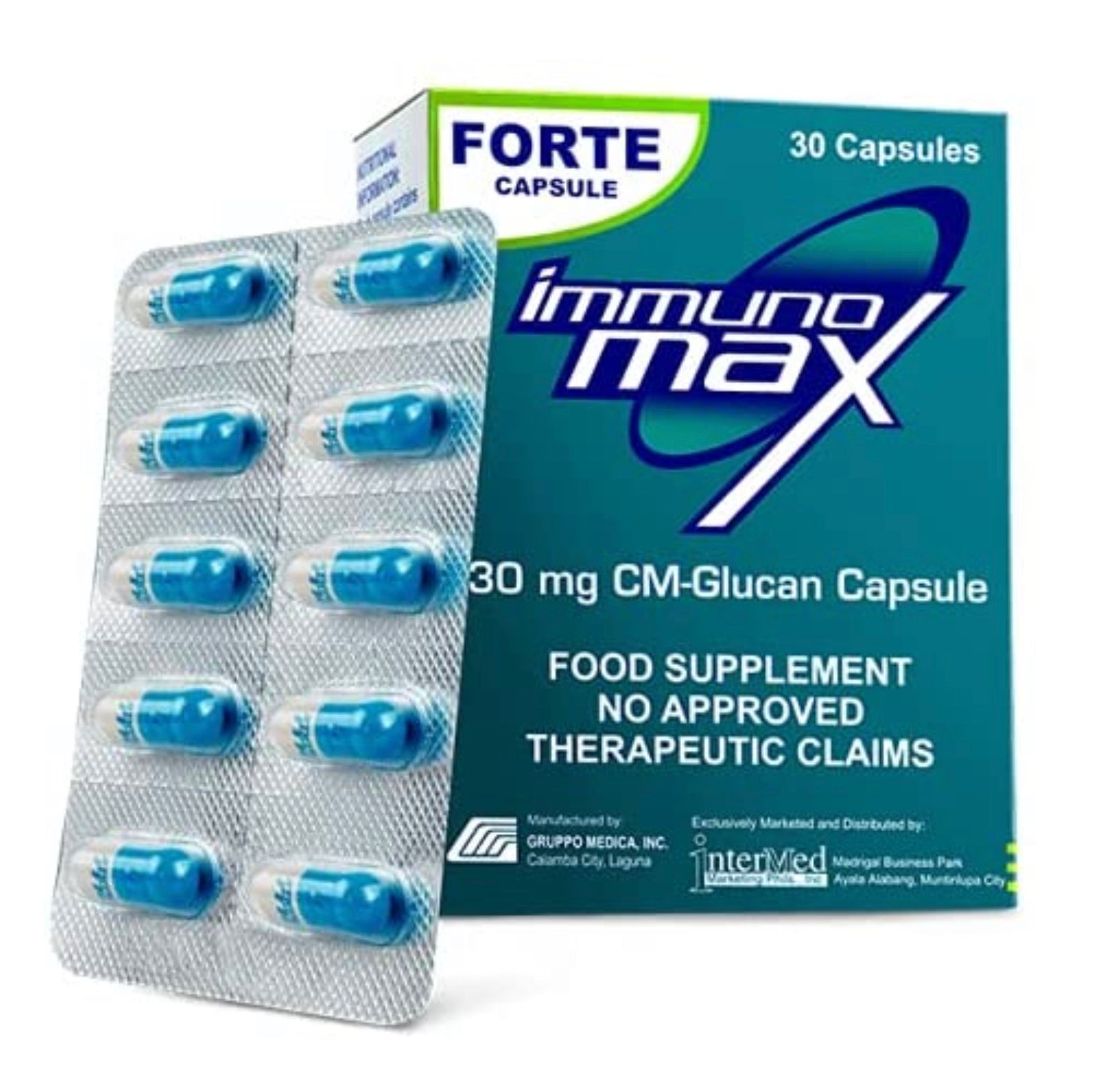 Immuno Max Forte 30mg cm-Glucan, 30 Counts