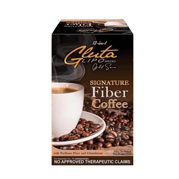 Glutalipo Gold Series Fiber Coffee - 10 Sachets
