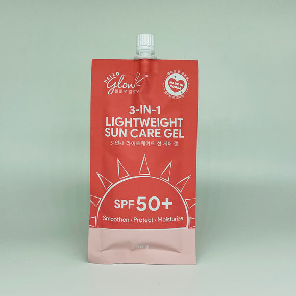 Hello Glow 3-in-1 Lightweight Sun Care Gel SPF 50+