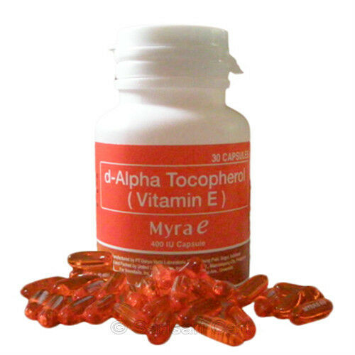 MyraE 400 IU Vitamin E dAlpha Tocopherol Capsules 30 Capsules