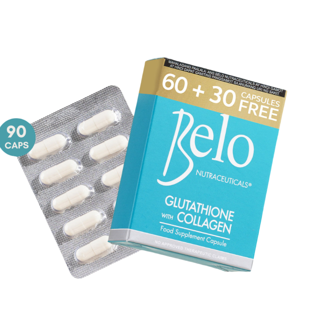 Belo Nutraceuticals Glutathione with Collagen 60s + FREE 30 capsules