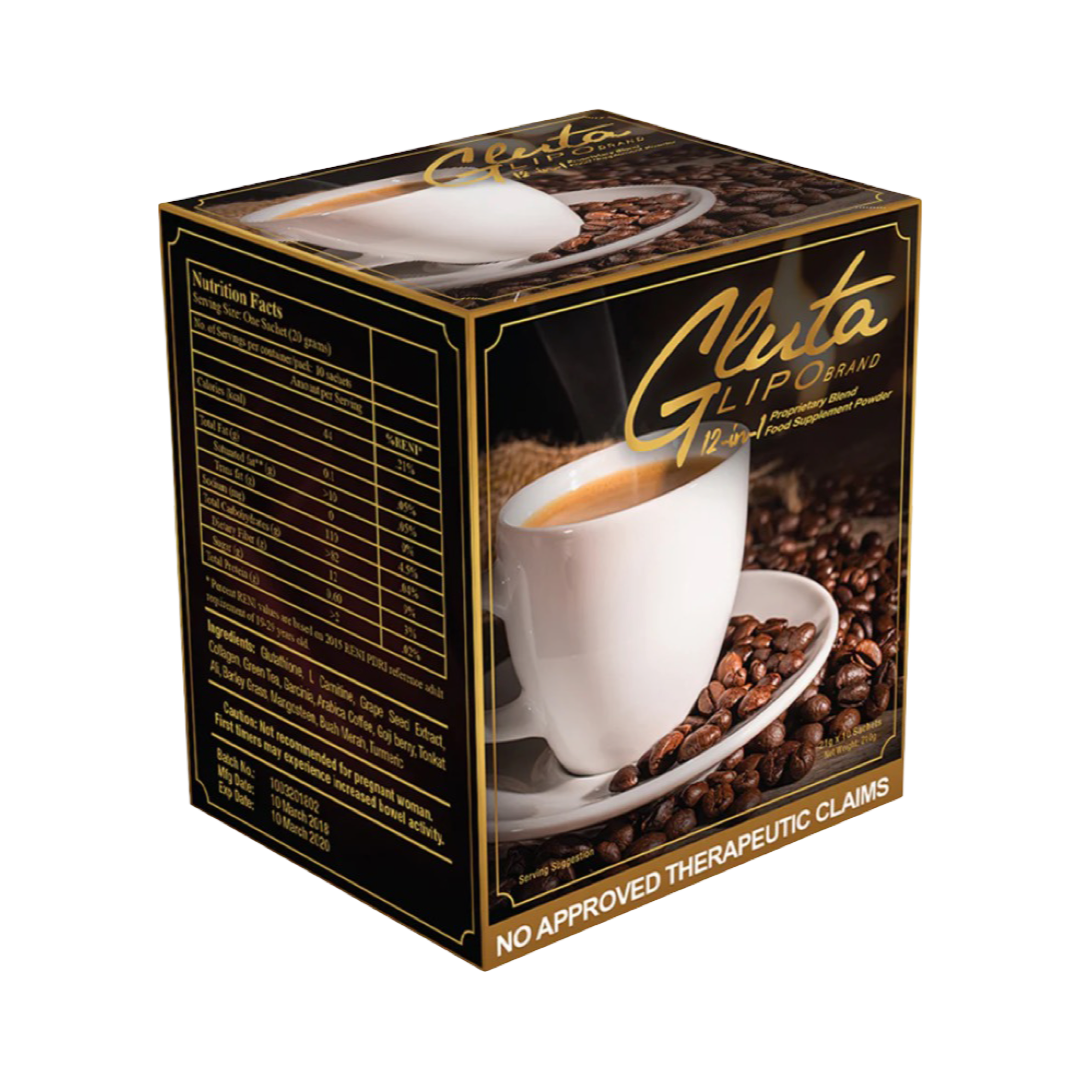 12-in-1 Glutalipo  Coffee - 10 Sachets