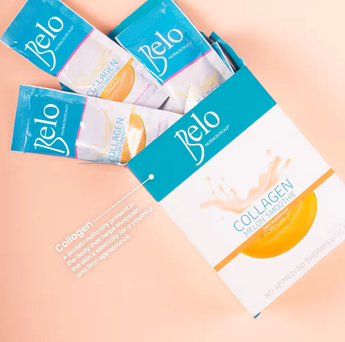 Belo Nutraceuticals Collagen Melon Smoothie, 10 sachets