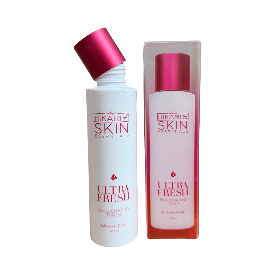 Hikari Skin Essentials Ultra Fresh Facial Toner & 9 in 1 Miracle Serum Bundle | Daily Skincare Set | Lightweight Toner & Multi-Ingredient Facial Serum