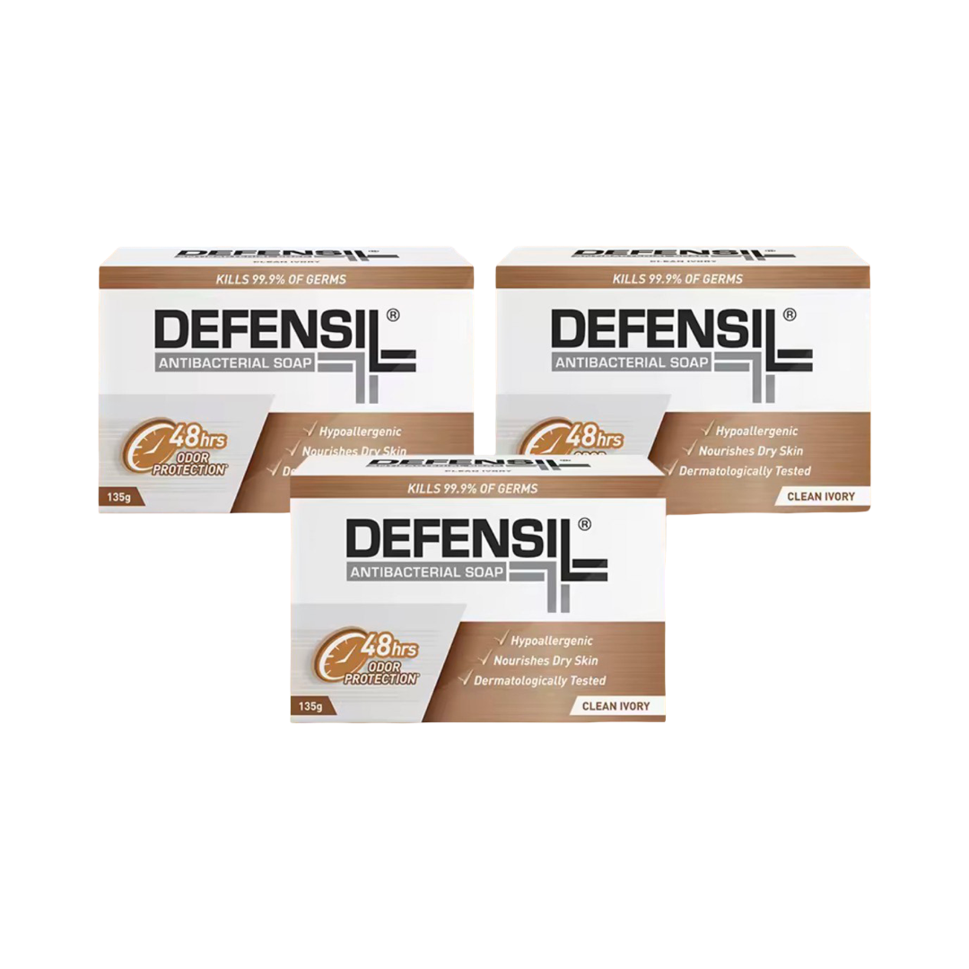 Defensil Soap Clean Ivory 135g, Set of 3