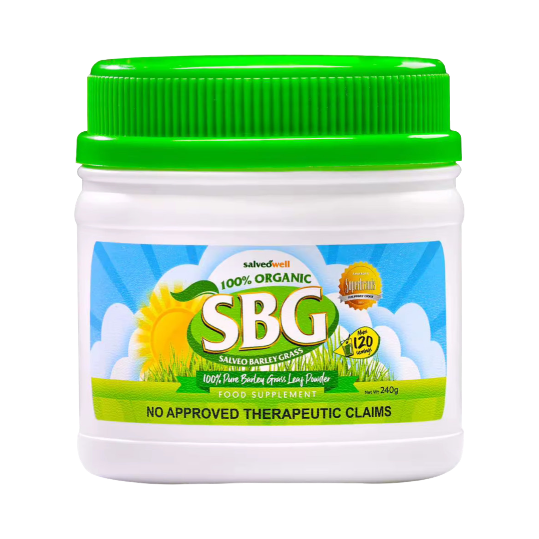 SBG Salveo Barley Grass Powder in Jar, 240 Grams