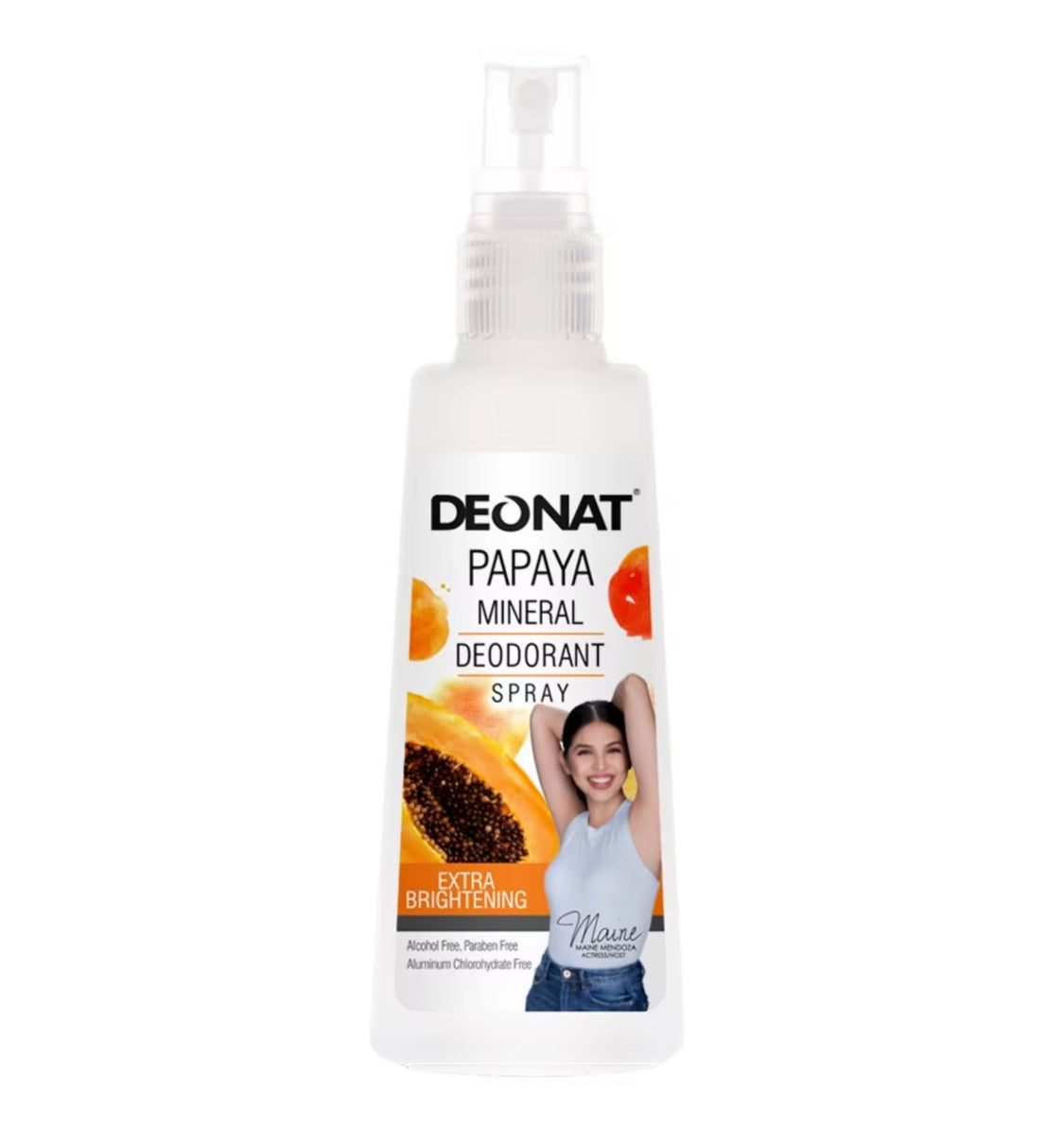 DeoNat Papaya Mineral Deodorant Spray, 100mL