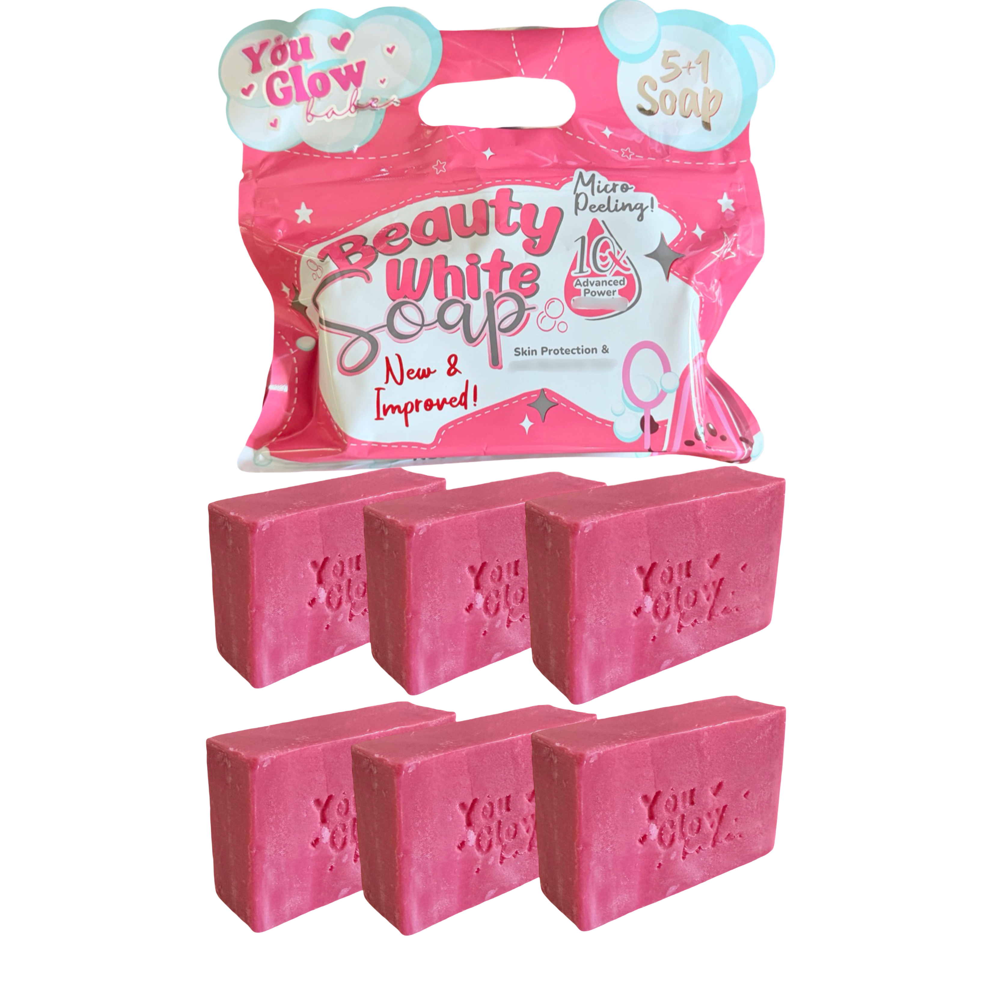 6 Bars You Glow Babe Beauty White Soap Sea Buckthorn | 70g each | New & Improved Formula
