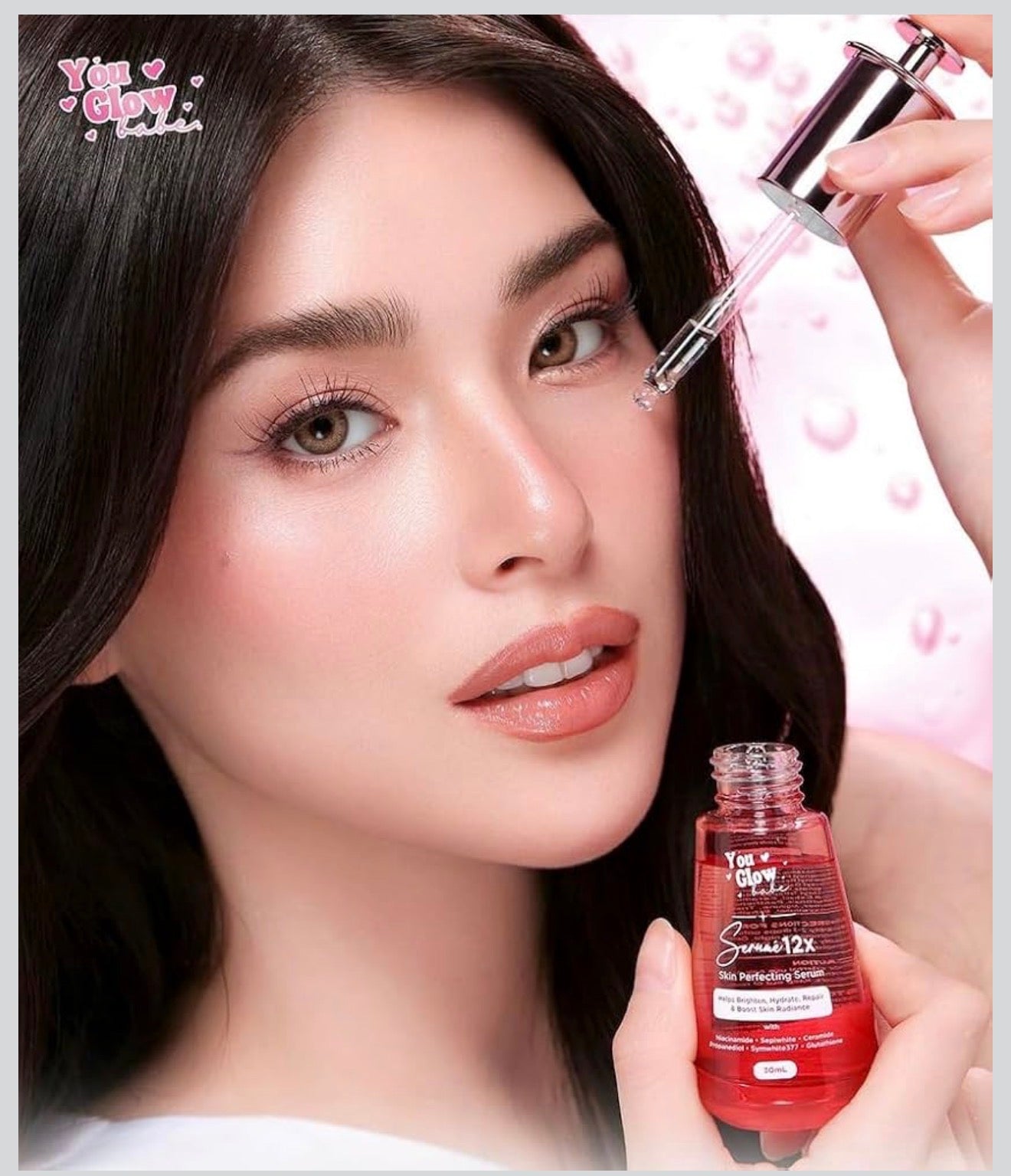 You Glow Babe Serumé 12X Facial Serum with Niacinamide, Ceramide, Propanediol, Sepiwhite®, Symwhite® 377 & Glutathione | Lightweight Daily Face Serum | 30 mL