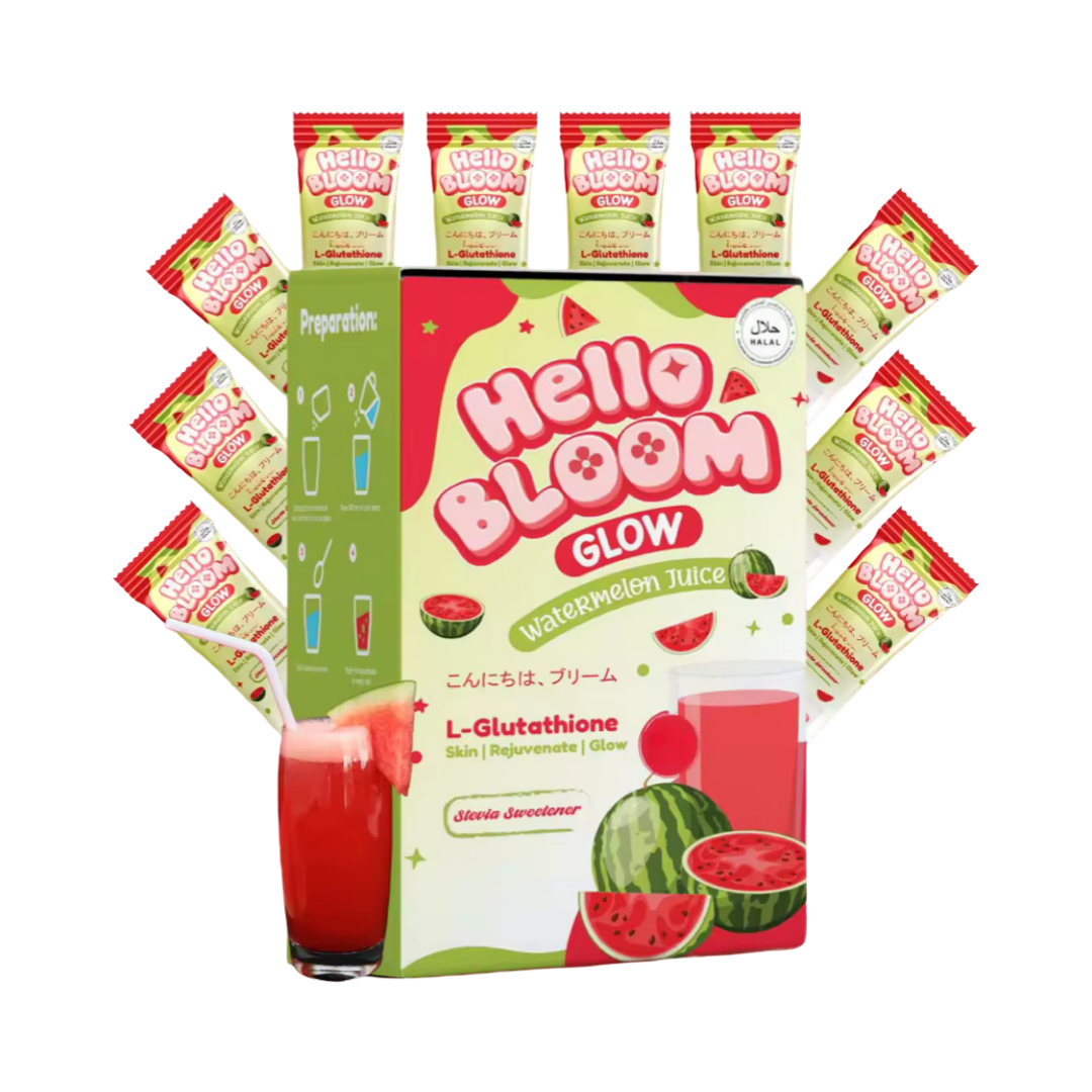 Hello Bloom Glow Watermelon Juice with Reduced L-Glutathione
