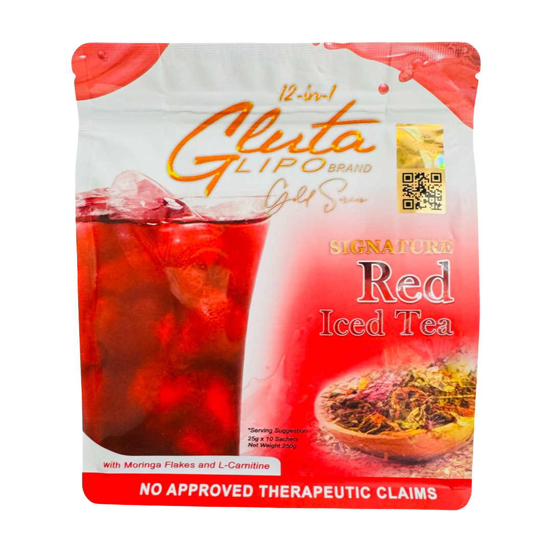 12-in-1 Glutalipo Gold Series Red Iced Tea