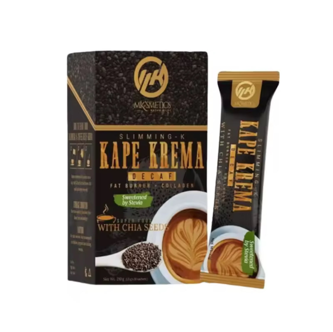 Madam Kilay Slimming-K Kape Krema, 10 Sachets x 21g