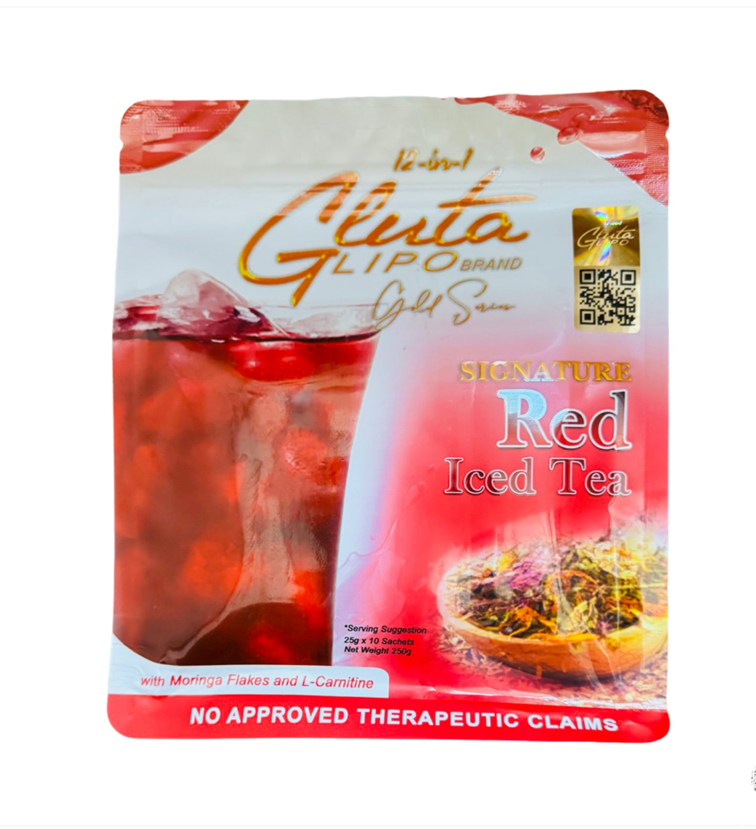 Gluta Lipo red Iced Tea in Pouch
