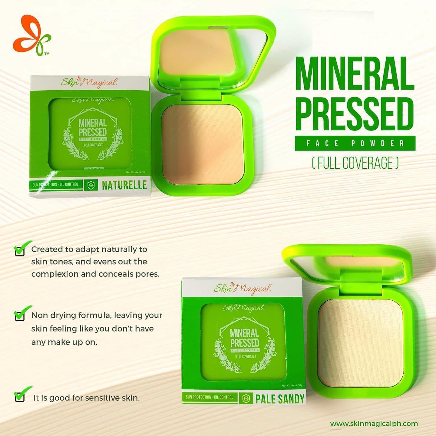 Skin Magical Mineral Pressed Face Powder, Full Coverage, 10g