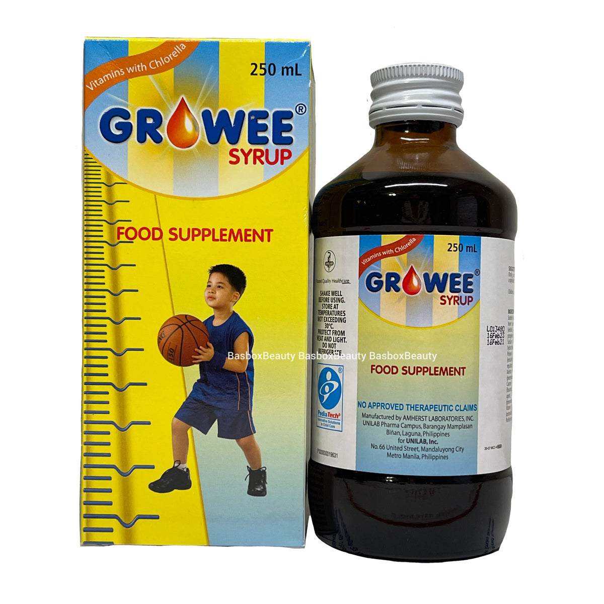 Growee Content Growee Syrup Multivitamins (Growee with Chlorella Growth Factor) 250 m ...