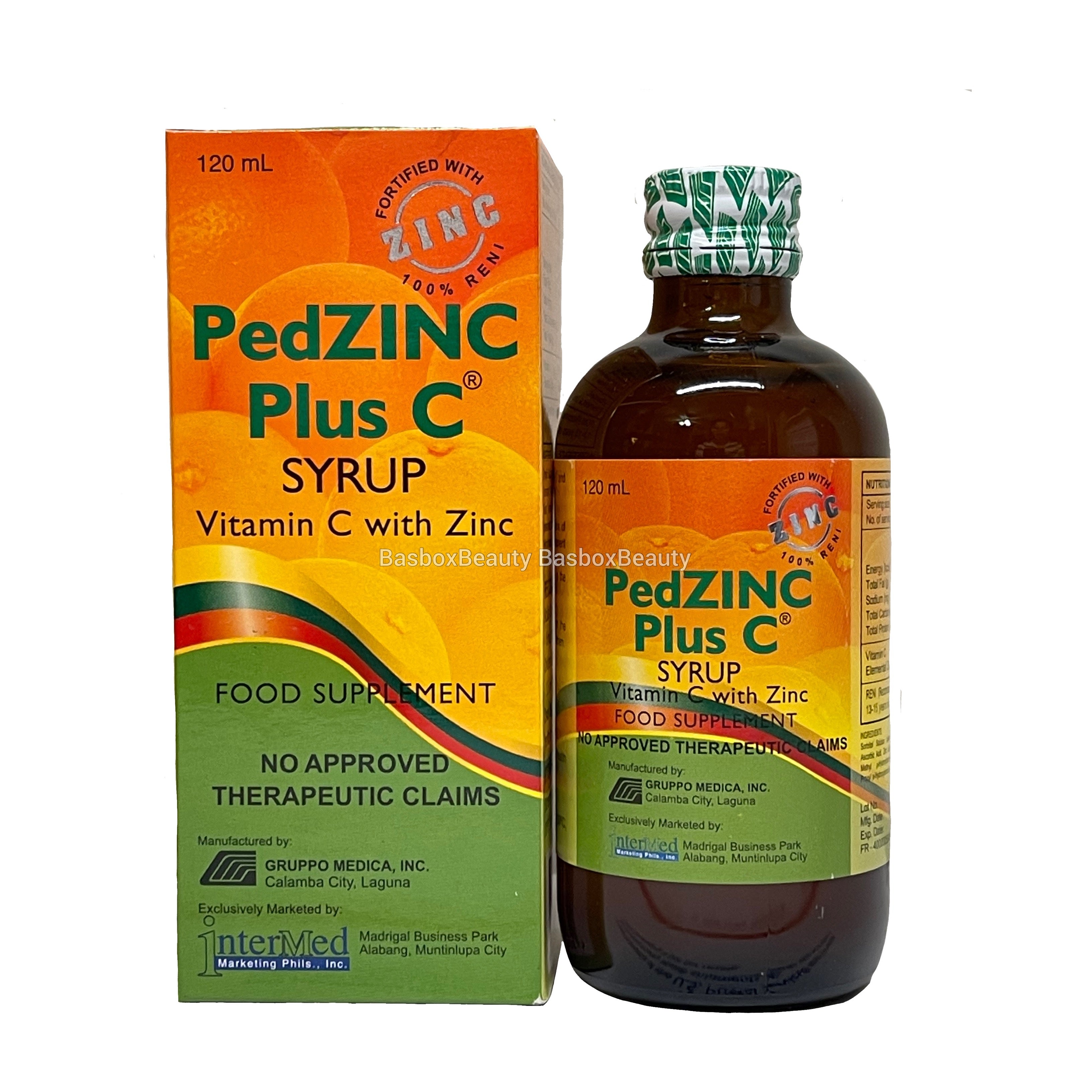 PEDZINC PLUS C Vitamin C with Zinc Syrup - 120mL