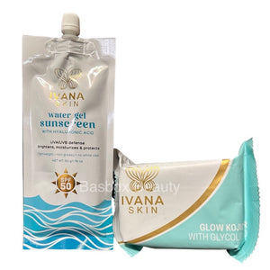 Ivana Skin Water Gel Sunscreen & Glow Kojic Bar Soap