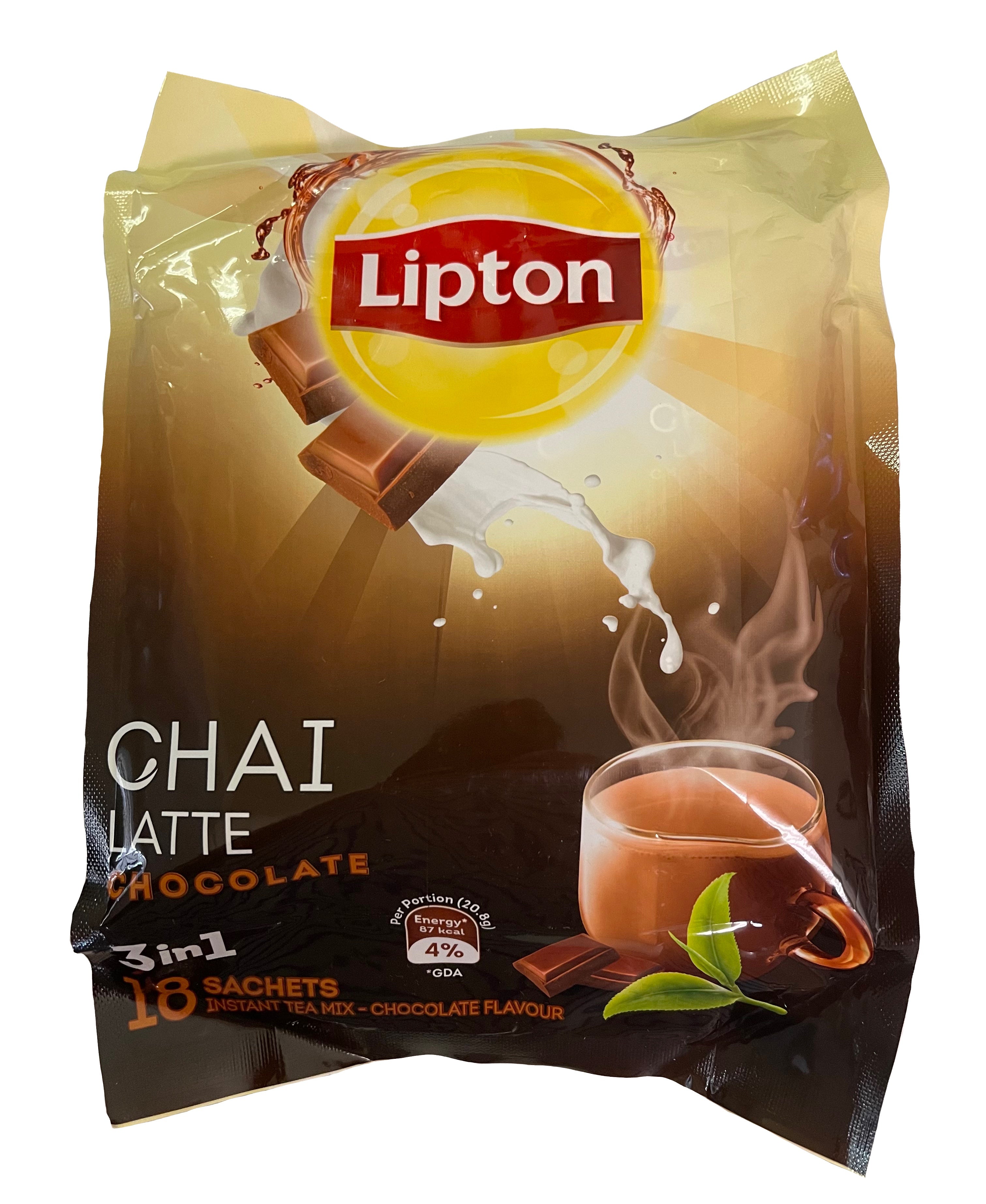 Lipton Chai Latte 3 In 1 Chocolate, 18 Sachets