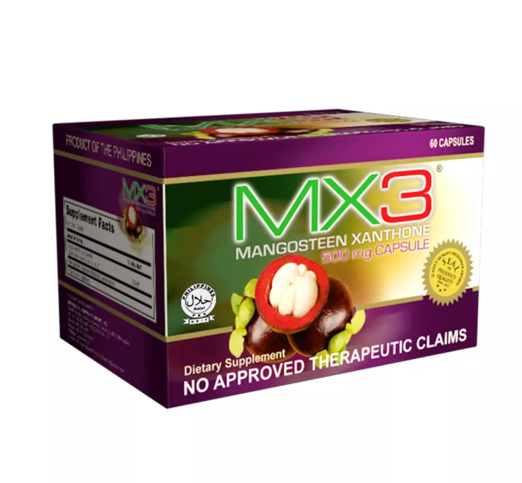 MX3 Capsules Mangosteen Capsules, 60 Capsules