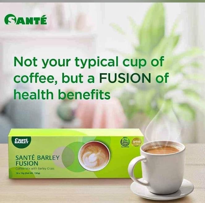 Sante Barley Fusion - A Very Special Coffee Blend, 10 Sachets