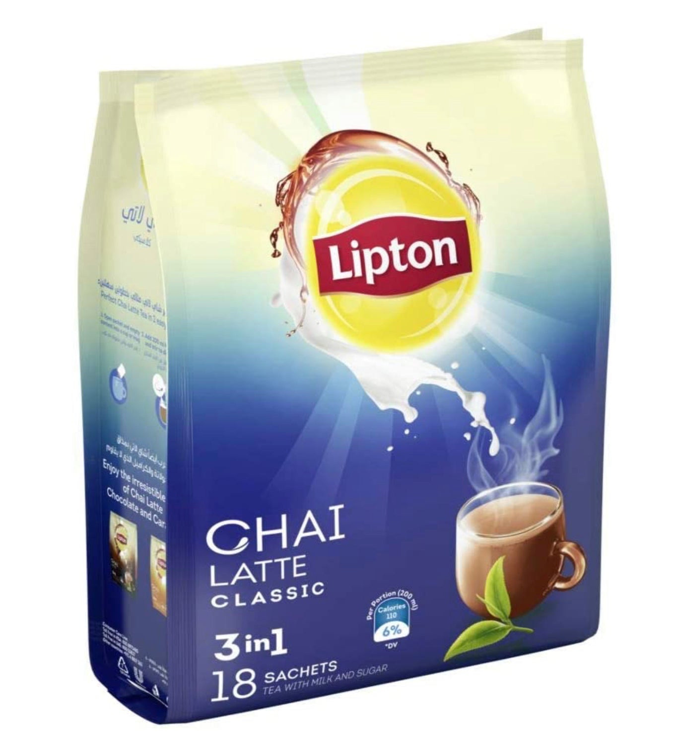 Lipton Chai Latte 3 In 1 Classic, 18 Sachets