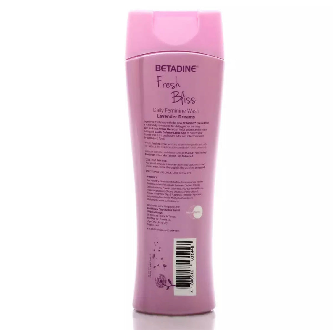 Betadine Fresh Bliss Feminine Wash Lavender Mist, 250ml