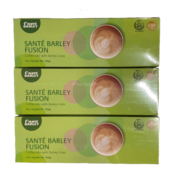 Sante Barley Fusion, A Very Special Coffee Blend - 3 Boxes x 10 Sachets