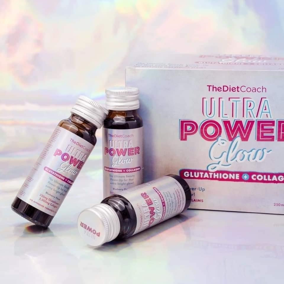 The Diet Coach ULTRA POWER GLOW Blueberry Flavor, 8 Bottles x 50ml