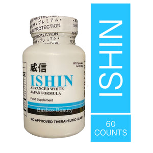 ISHIN Glutathione Advance White Japan Formula Food Supplement 60 Capsules