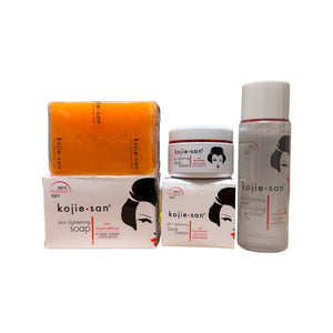 Original Kojie San Skin Lightening Kojic Acid Soap, Toner and  Face Cream