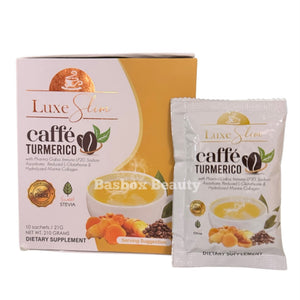 LUXE SLIM Caffe TURMERICO With Collagen & L-Glutathione, 10 Sachets