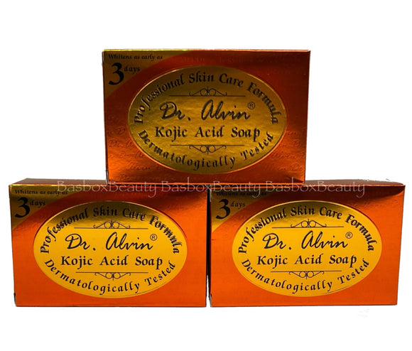 Dr. Alvin Kojic Acid Soap, 3 Bars x 135g