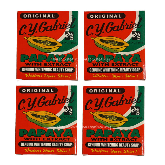 Original CY Gabriel Papaya Soap. 60g x 4 Soaps