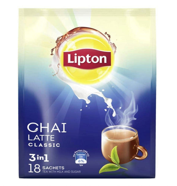 Lipton Chai Latte 3 In 1 Classic, 18 Sachets