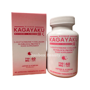 ROSMAR KAGAYAKU Glutathione & Collagen 750mg, 60 Capsules