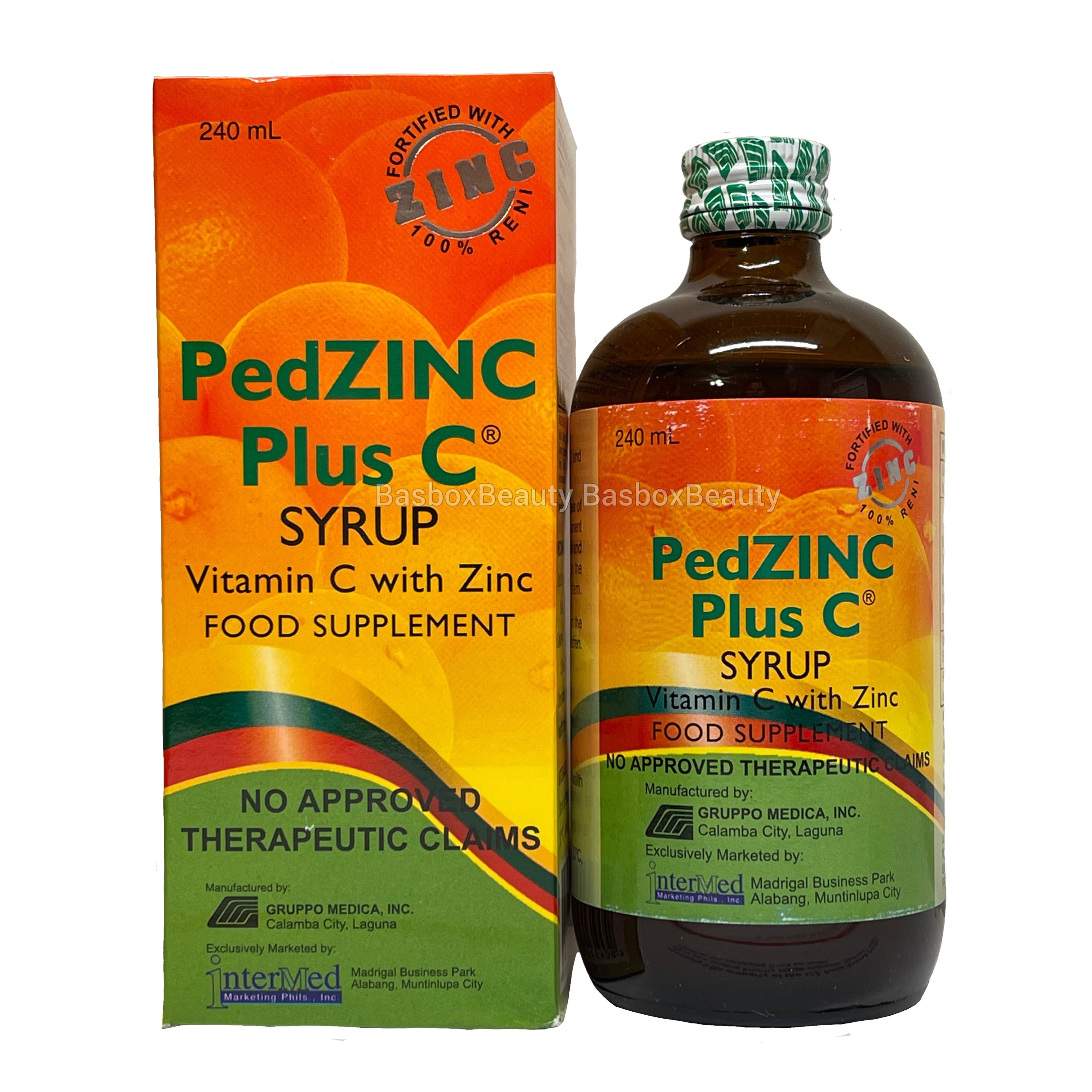 PEDZINC PLUS C Vitamin C with Zinc Syrup - 240mL