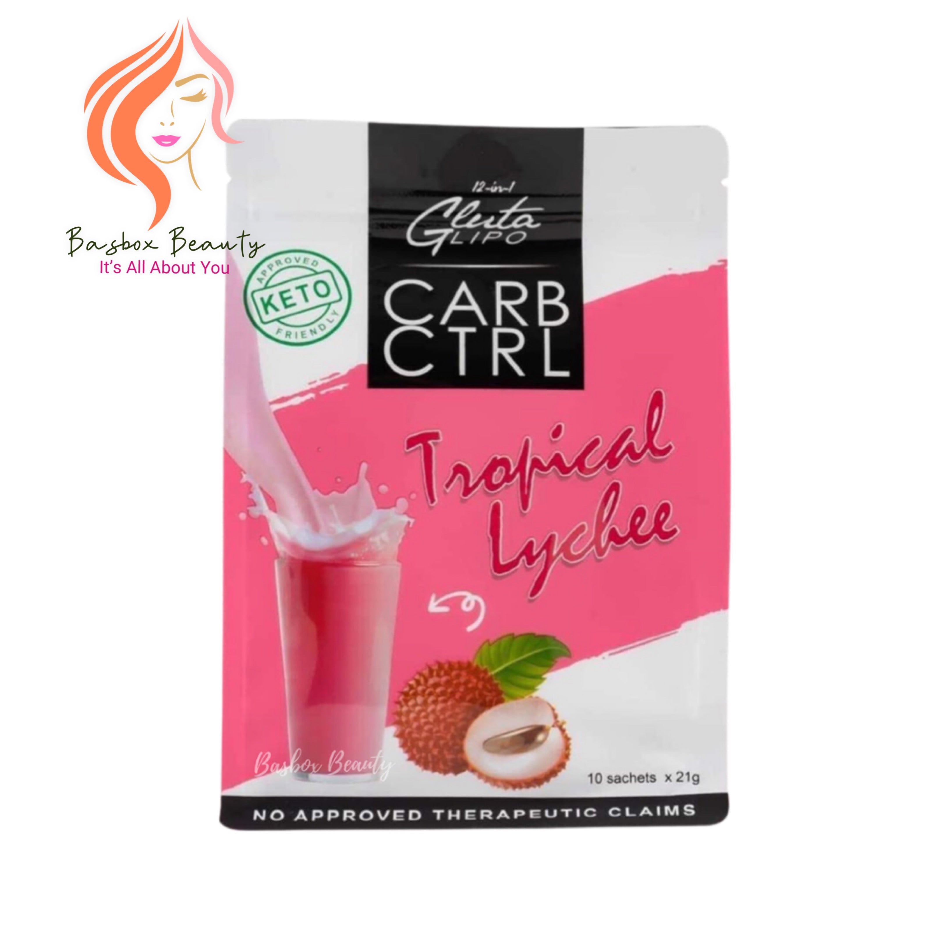 Glutalipo CARB CTRL Tropical Lychee, 10 Sachets x 21g