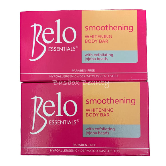 Belo Essentials Smoothening Whitening Bar Soap, 135g x 2 Bars