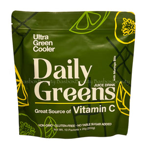 Ultra Green Cooler Daily Green Juice Drink with Vitamin C, 10 Sachets
