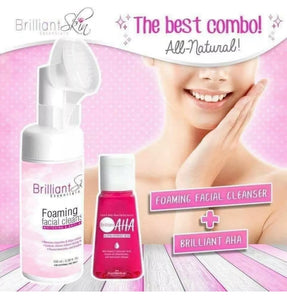 Brilliant Skin DUO - Foaming Facial Cleanser & Brilliant AHA Serum
