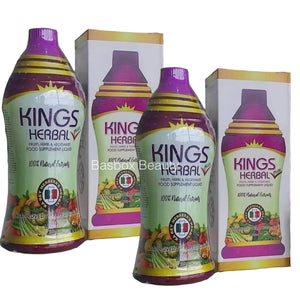 KINGS HERBAL PLUS Food Supplement Fruits Herbs & Vegetables Fusion 1000ml (2 Bottles)