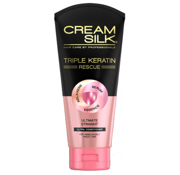 Cream Silk Triple Keratin Rescue Ultimate Straight Conditioner