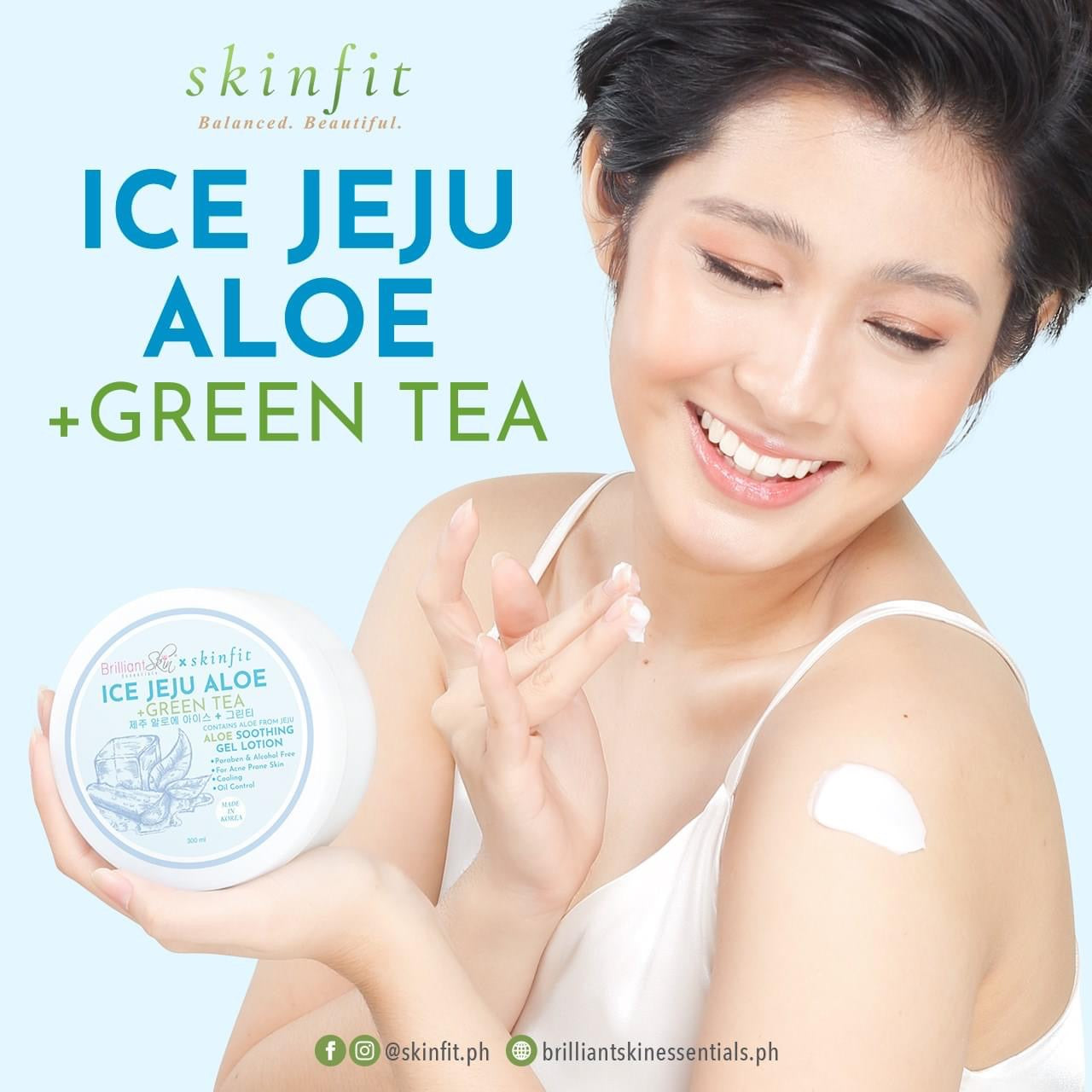 Skinfit Soothing Gel Ice Jeju Aloe + Green Tea, 300 mL